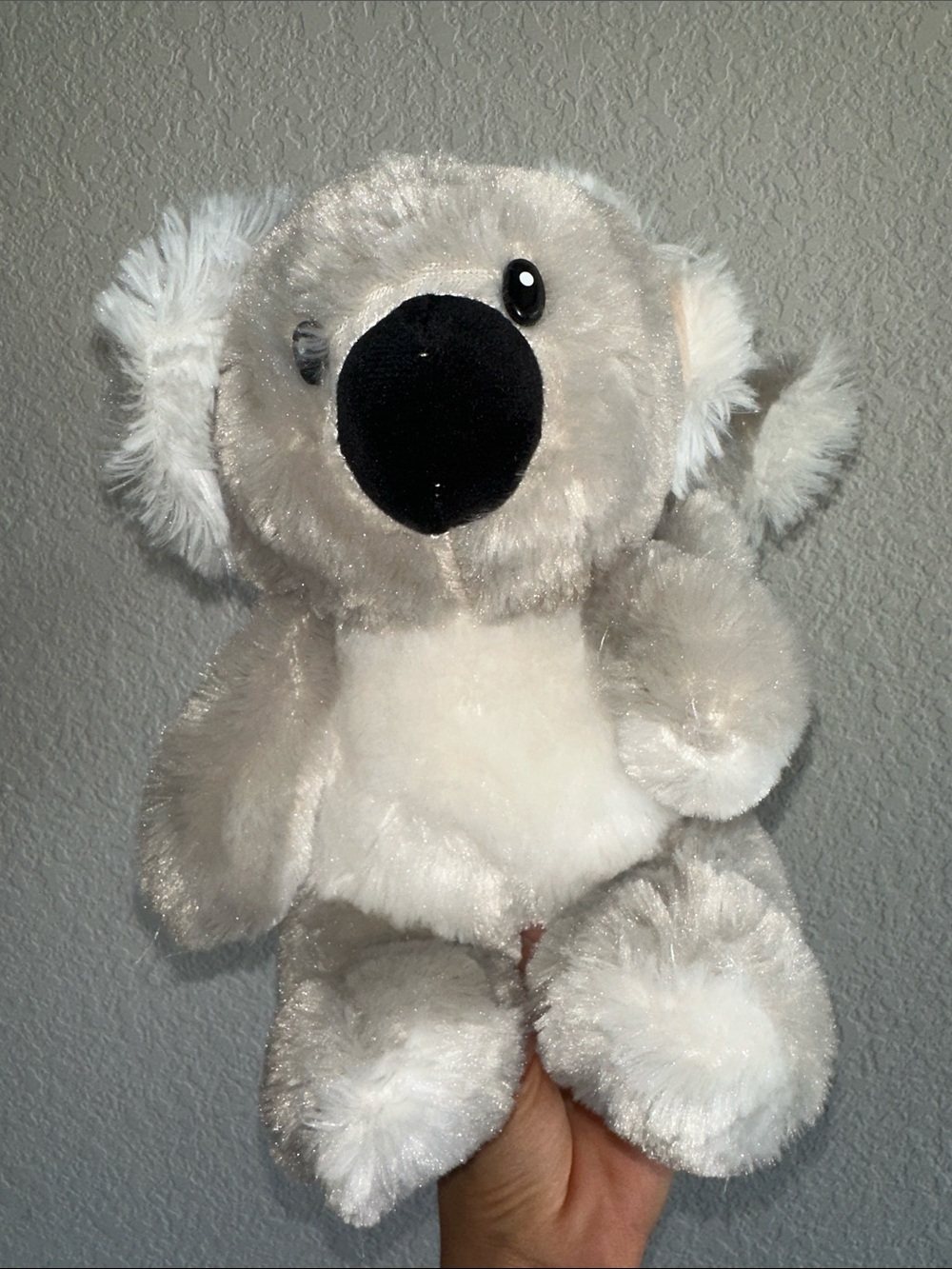 Plush Koala Stuffed Animal - Soft Gray and White Cuddly Toy
